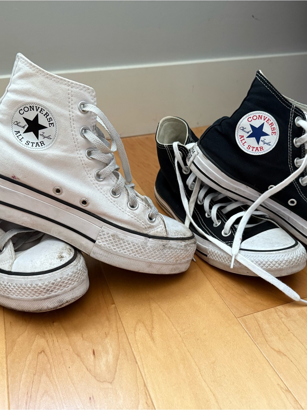 Converse High Top Sneakers - Off-White/Cream SOLD SEPARATELY